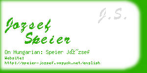 jozsef speier business card